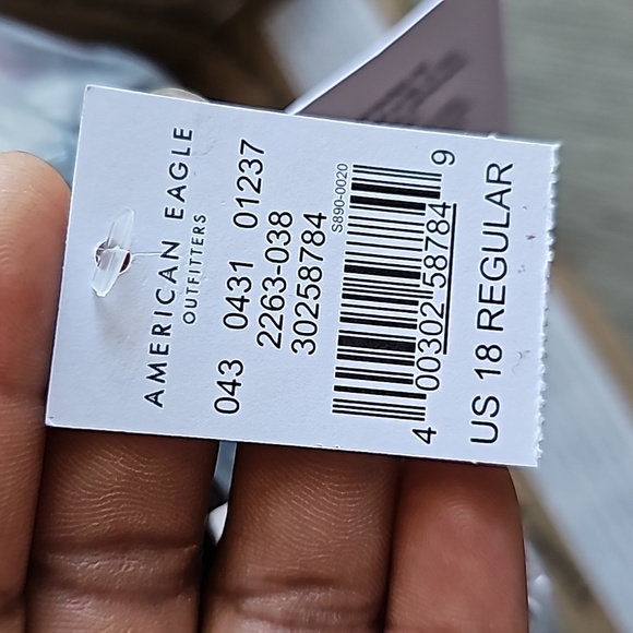 American Eagle Women's Black Faded Stretch Jegging - Picture 11 of 12